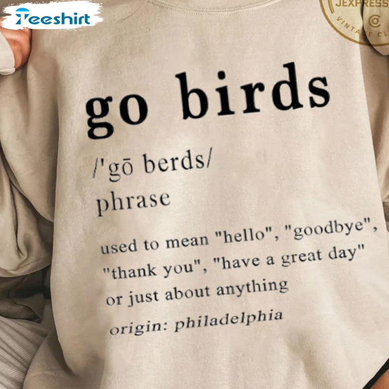 Go Birds Sweatshirt - Philadelphia Trending Design Short Sleeve Tank Top