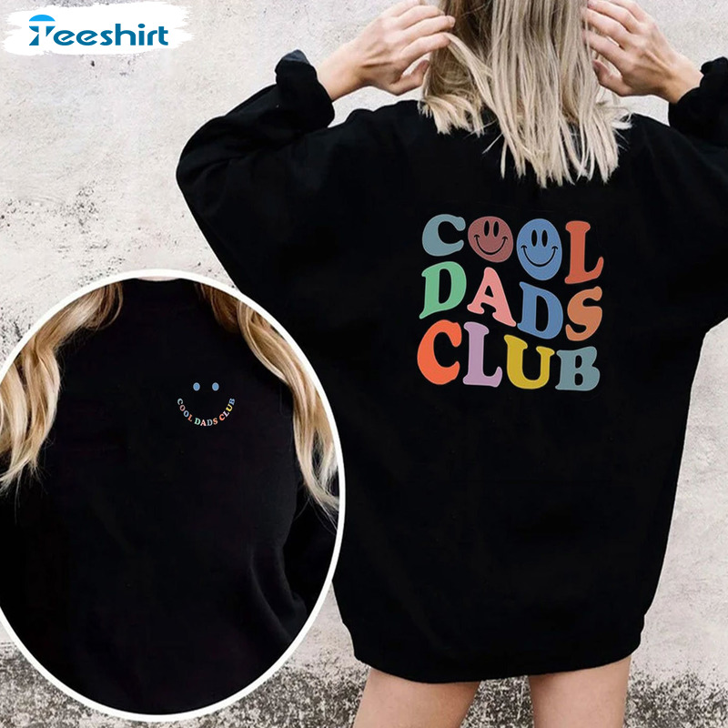 Cool Dad Club Sweatshirt - Dead Dad Club Smile Face Unisex Hoodie Sweater