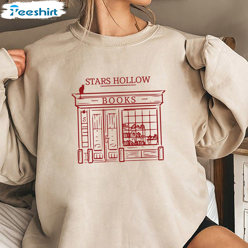 Stars Hollow Book Shirt - Christmas Vibes Winter Sweatshirt Tee Tops