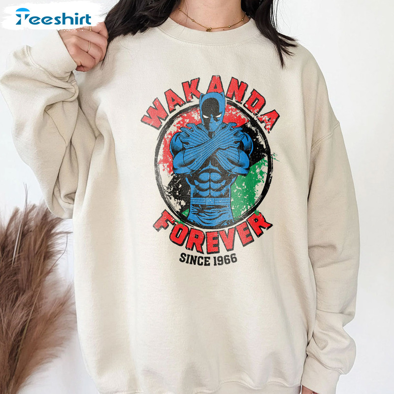 Wakanda Forever Since 1966 Shirt - Marvel Black Panther Hoodie Sweater