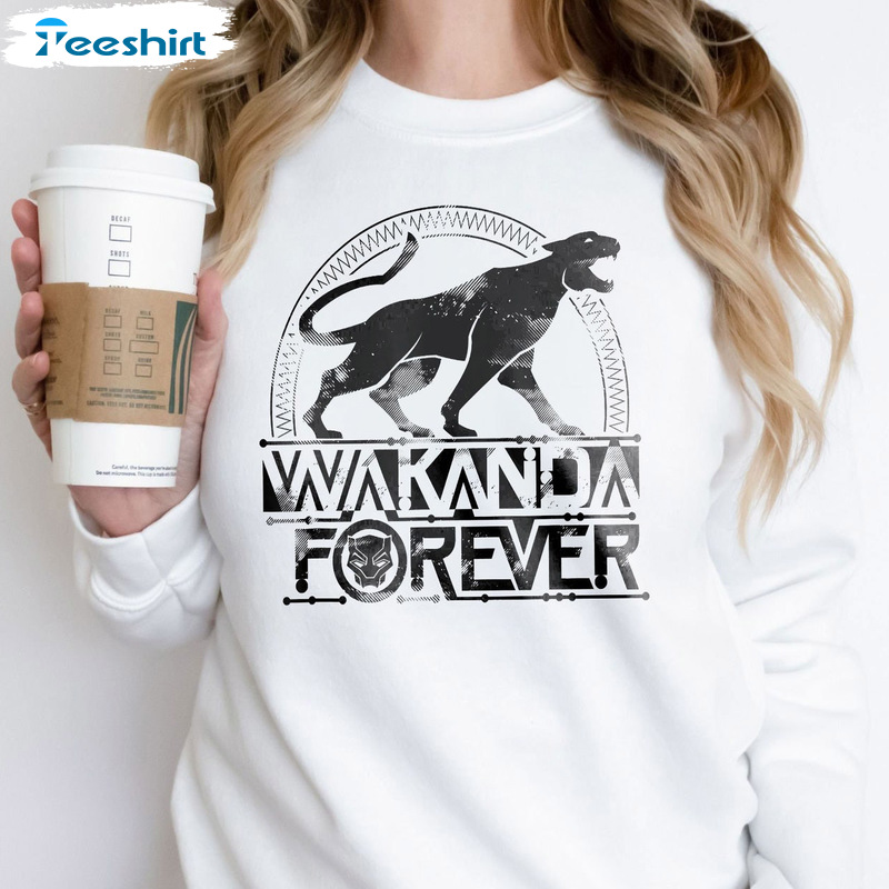 Black Panther Wakanda Shirt - Marvel Superhero Unisex Hoodie Sweatshirt