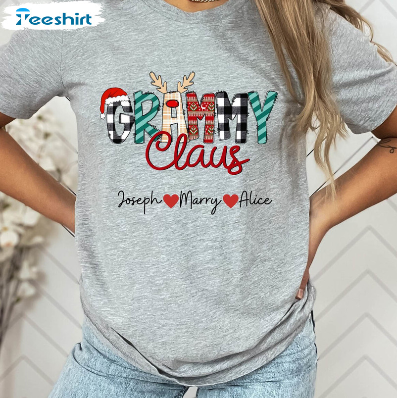 Christmas Grammy Claus Shirt, Grammy Funny Sweater Unisex Hoodie