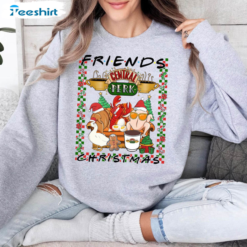 Friendsgiving Shirt, Christmas Vibes Unisex Hoodie Sweater