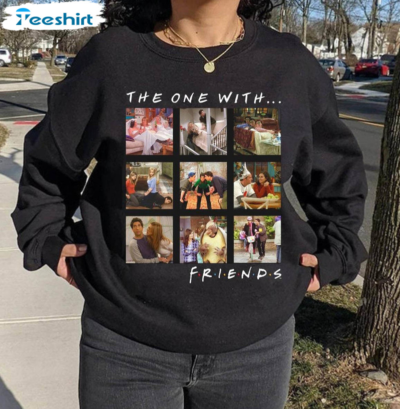 Friends The One With The Football Sweatshirt, Football Trendy Short Sleeve Sweater