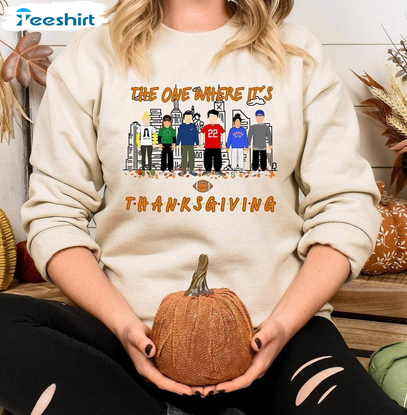 Friends Tv Show Shirt, The One With The Football Crewneck Sweatshirt Unisex T Shirt