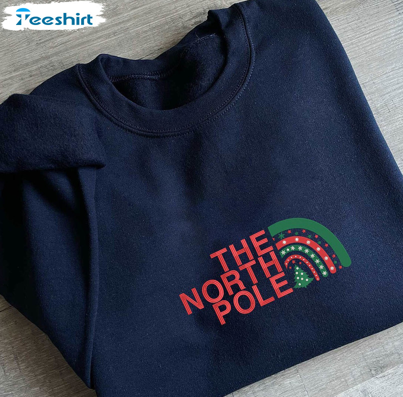North Pole University Shirt, Christmas Candy Long Sleeve Unisex T Shirt