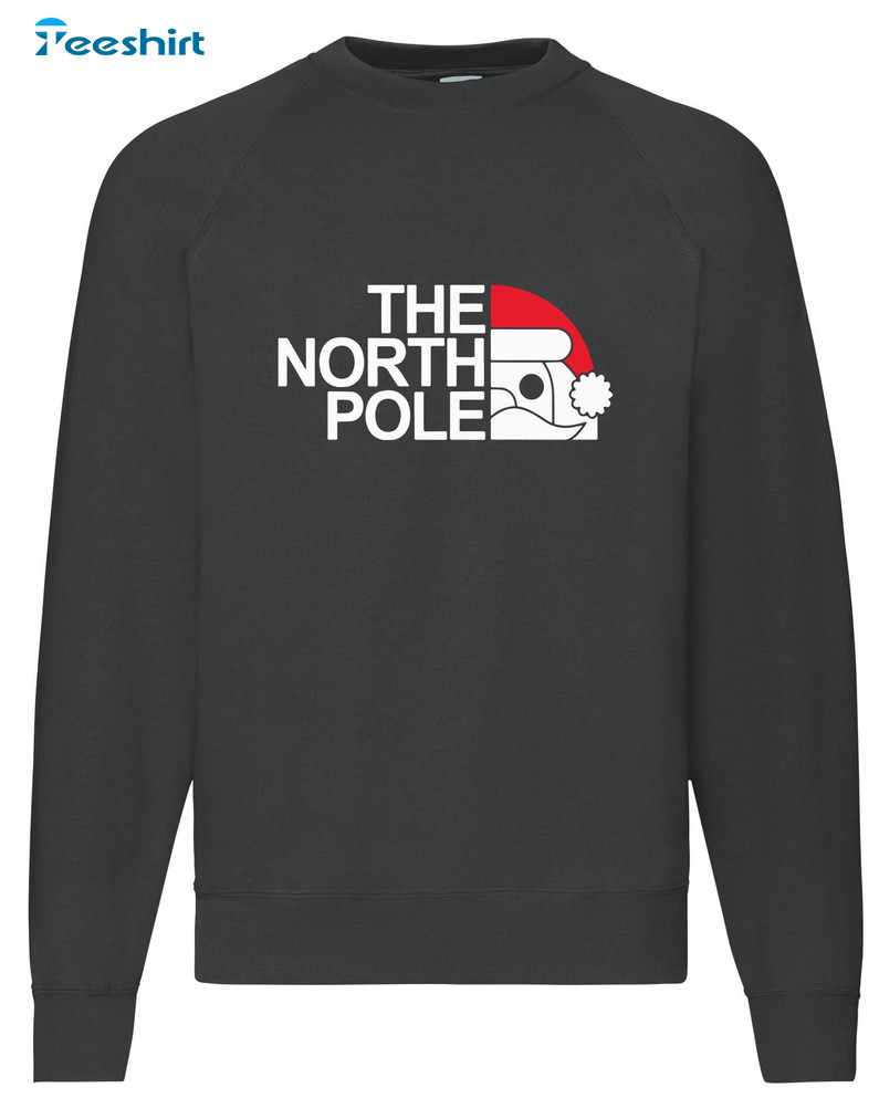 Christmas Jumper Shirt, The North Pole Sweatshirt Long Sleeve