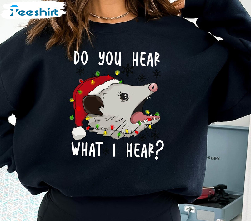 Opossum Christmas Sweatshirt, Funny Opossum Christmas