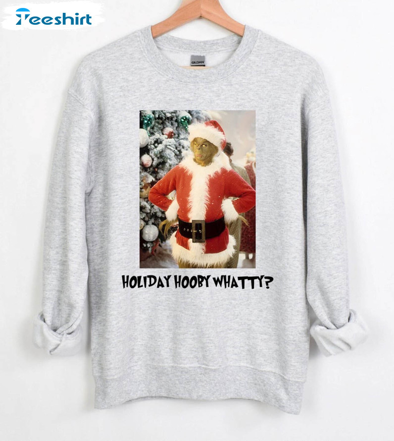 Vintage Holiday Hoobie Whatty Shirt, Funny Grinch T-shirt Tee Tops