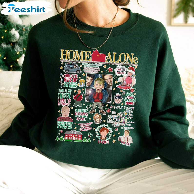 All The Home Alone Sweatshirt , Christmas Movie Wet Bandits Sweater Unisex T Shirt