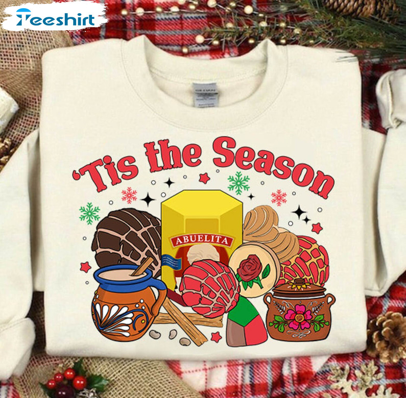 Christmas Pan Dulce Shirt, All I Want For Christmas Is Pan Dulce Long Sleeve Short Sleeve