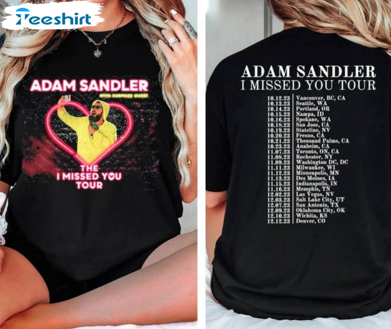 Adam Sandler Tour 2023 Shirt, Trendy Music Unisex Hoodie Sweater