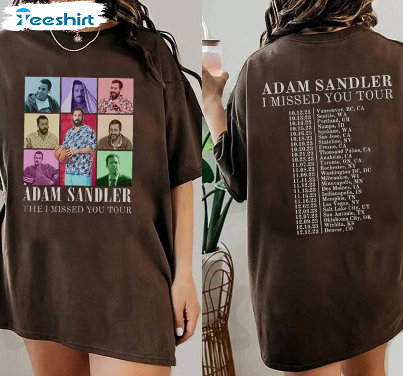 Adam Sandler Tour 2023 Shirt, Adam Sandler The Eras Tour Long Sleeve Unisex Hoodie