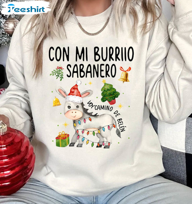 Mi Donkey Mexican Shirt, Tuki Tuki Donkey Latino Xmas Unisex Hoodie Sweater