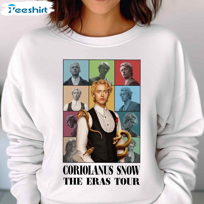Coriolanus Snow Shirt, Coriolanus Snow Eras Tour Short Sleeve Crewneck Sweatshirt