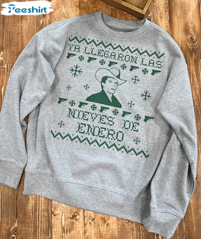 Chalino Sanchez Christmas Shirt, Las Nieves De Enero Short Sleeve Tee Tops