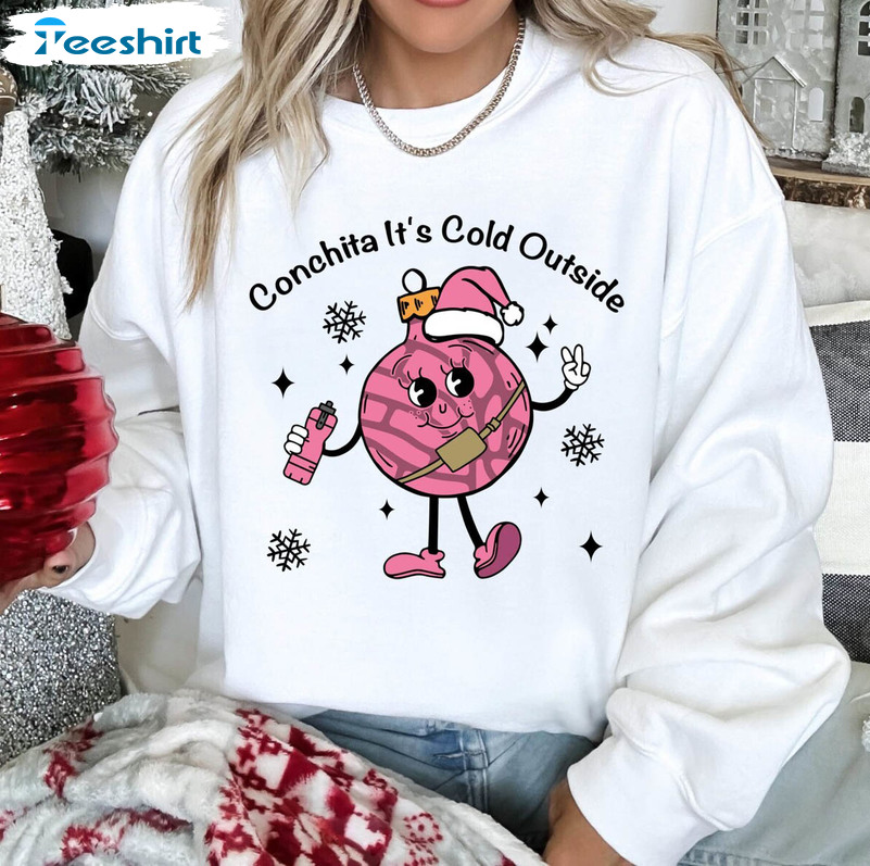 Conchita It's Cold Outside Shirt, Pan Dulce Mexican Long Sleeve Unisex Hoodie