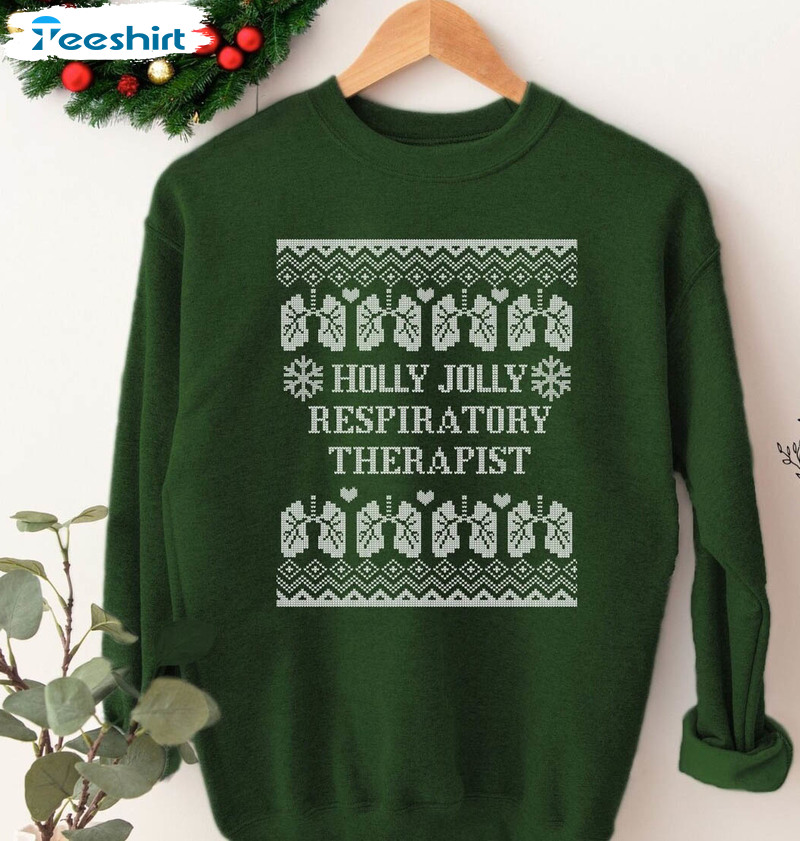 Christmas Respiratory Therapy Shirt, Christmas Tee Tops Short Sleeve