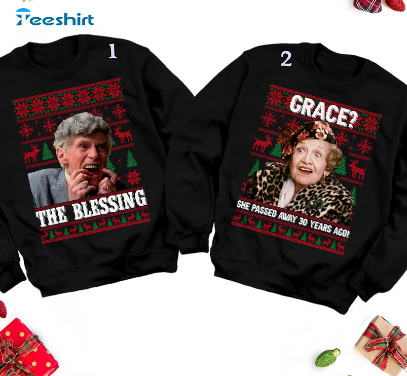 The Blessing Uncle Lewis Shirt, Couple Xmas Vacation Unisex Hoodie Sweater