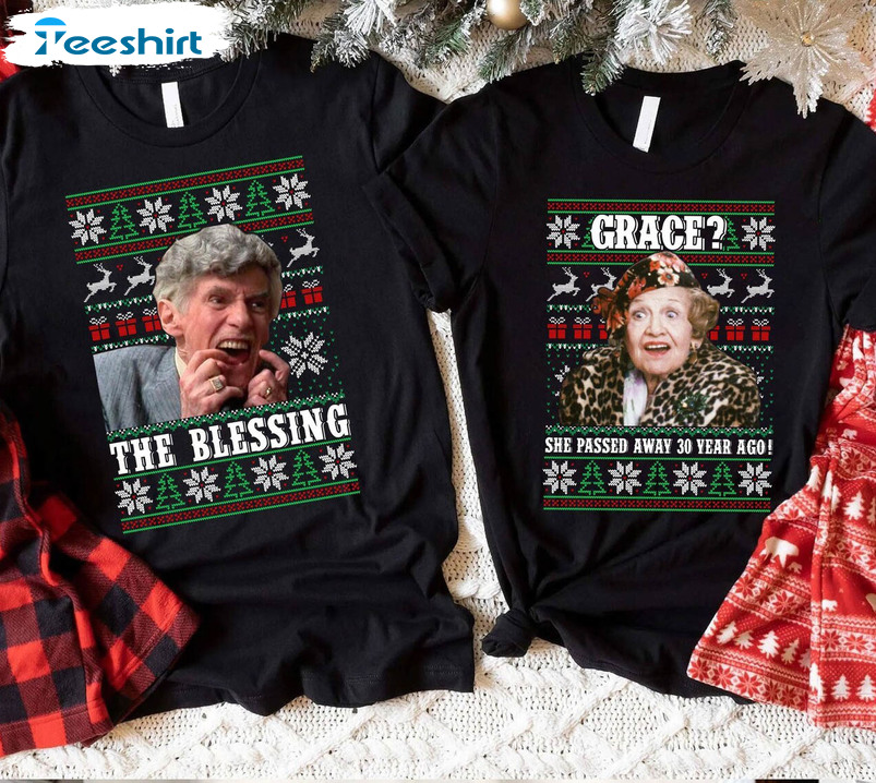 The Blessing Uncle Lewis Shirt, Aunt Bethany Christmas Sweater Short Sleeve