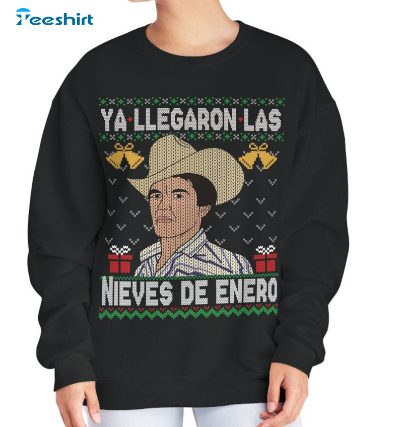 Chalino Sanchez Christmas Shirt, Latino Ya Llegaron Las Nieves De Enero T-shirt Tee Tops