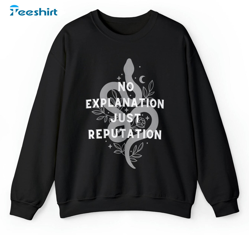 No Explanation Just Reputation Shirt, My Reputation Era Short Sleeve Long Sleeve