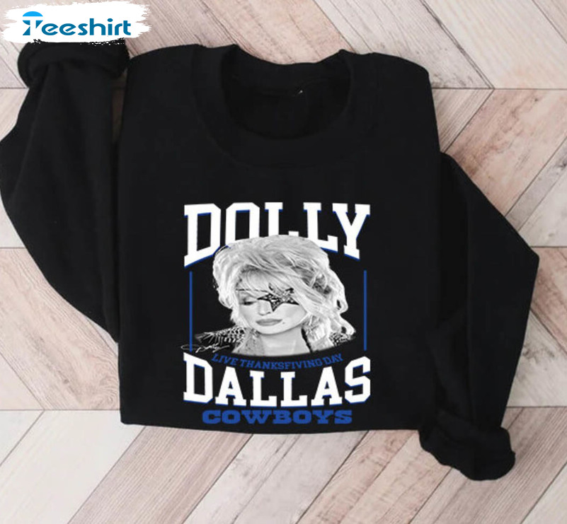 Unisex Black Dallas Cowboys Dolly Parton Live T-Shirt