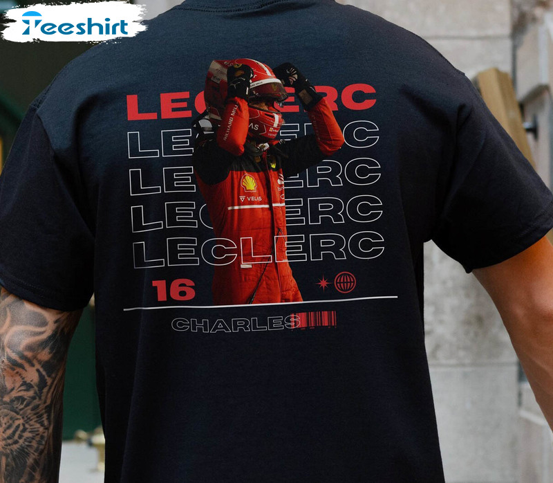 Charles Leclerc Shirt, Formula 1 Ferrari Unisex T Shirt Unisex Hoodie