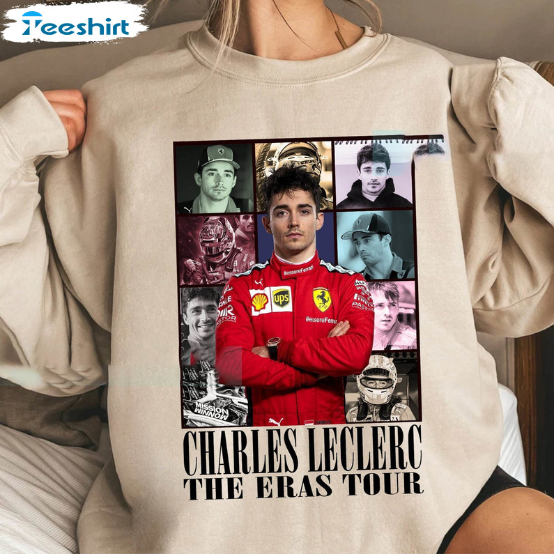 Charles Leclerc Shirt, Vintage Charles Leclerc The Eras Tour Crewneck Sweatshirt Long Sleeve