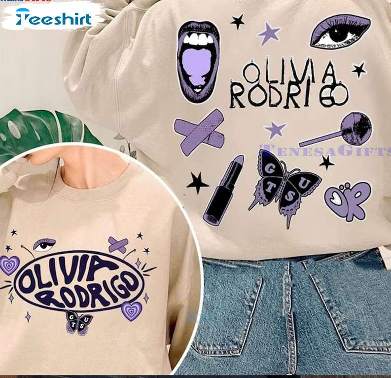 Olivia Rodrigo Shirt, Olivia Rodrigo Album Tee Tops Short Sleeve