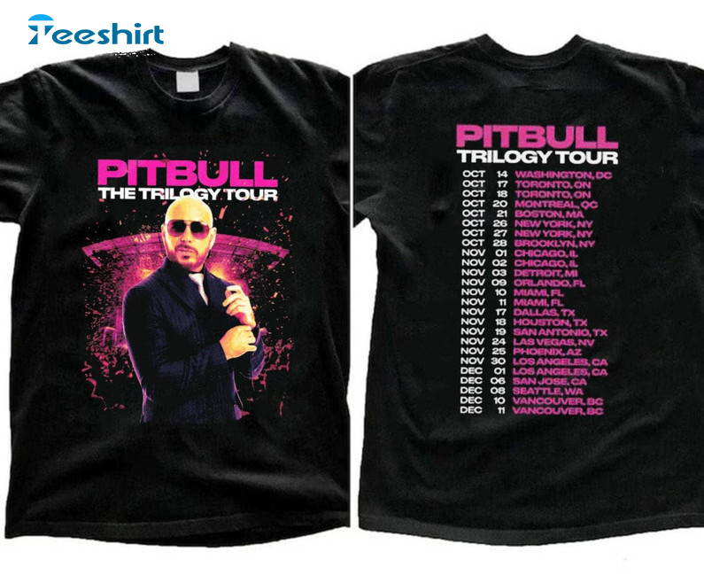 Pitbull Tour Shirt, Pitbull Ricky Martin Enrique Unisex Hoodie Short Sleeve