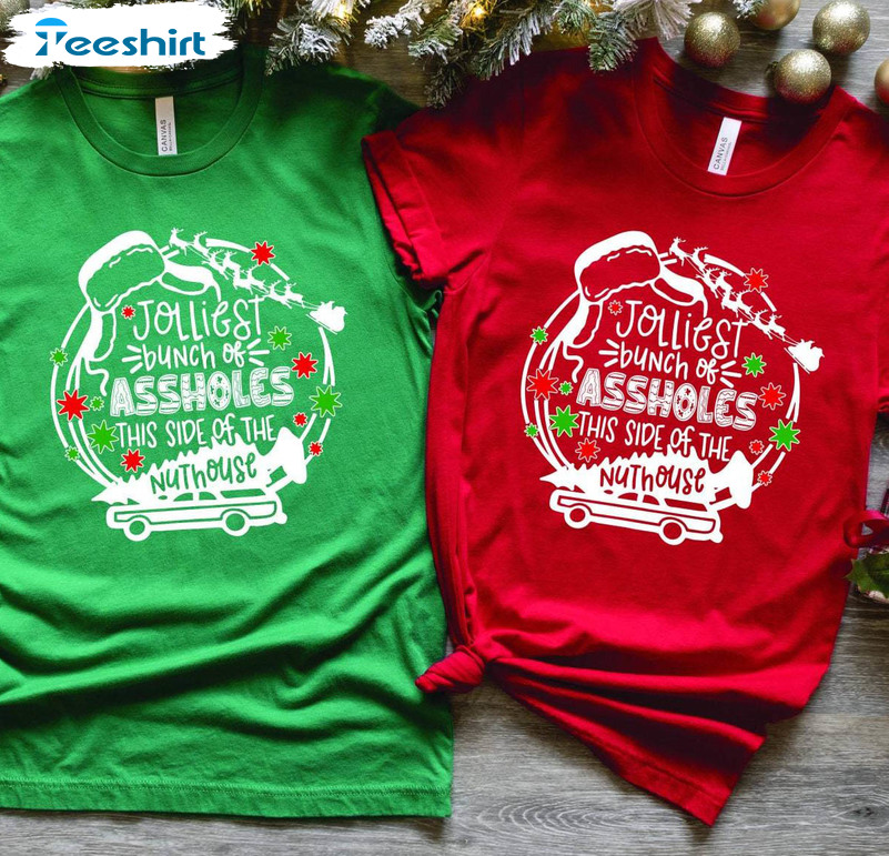 Jolliest Bunch Of Assholes Shirt, Christmas Griswold Tee Tops Unisex Hoodie