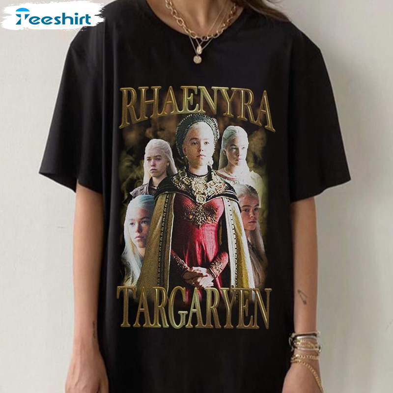 R Haenyra T Argaryen 90s Shirt - Argaryen House Sweatshirt Short Sleeve