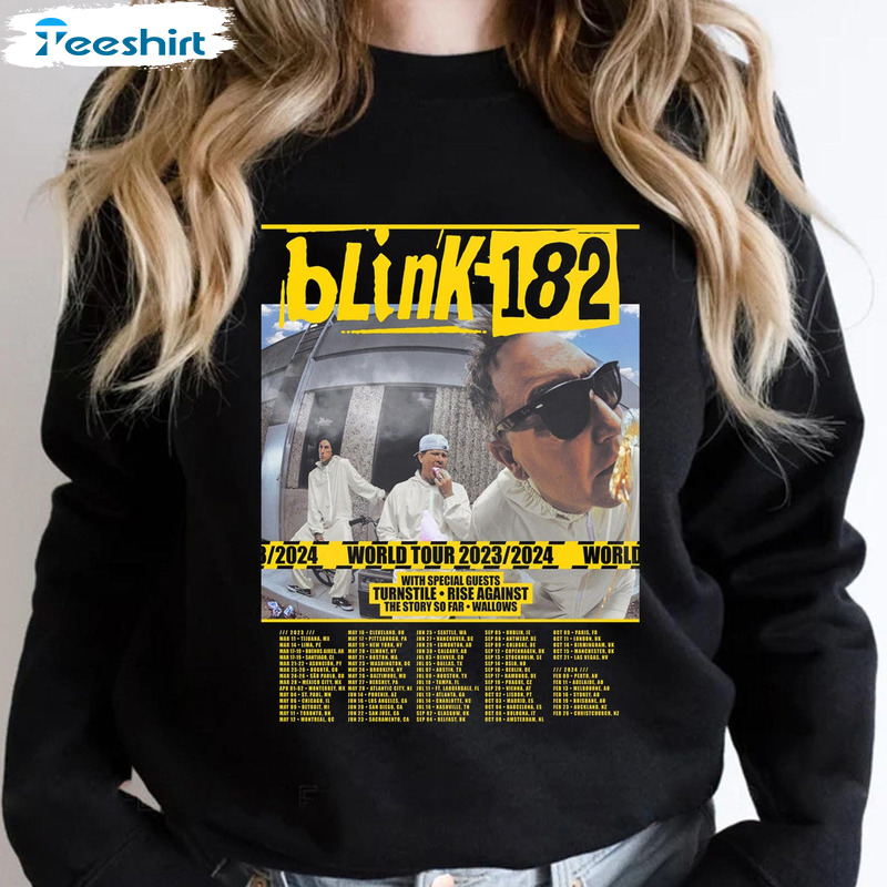 Blink 182 Pop Punk Band Shirt - 182 Reunite Tour Music Unisex T-shirt Tank Top