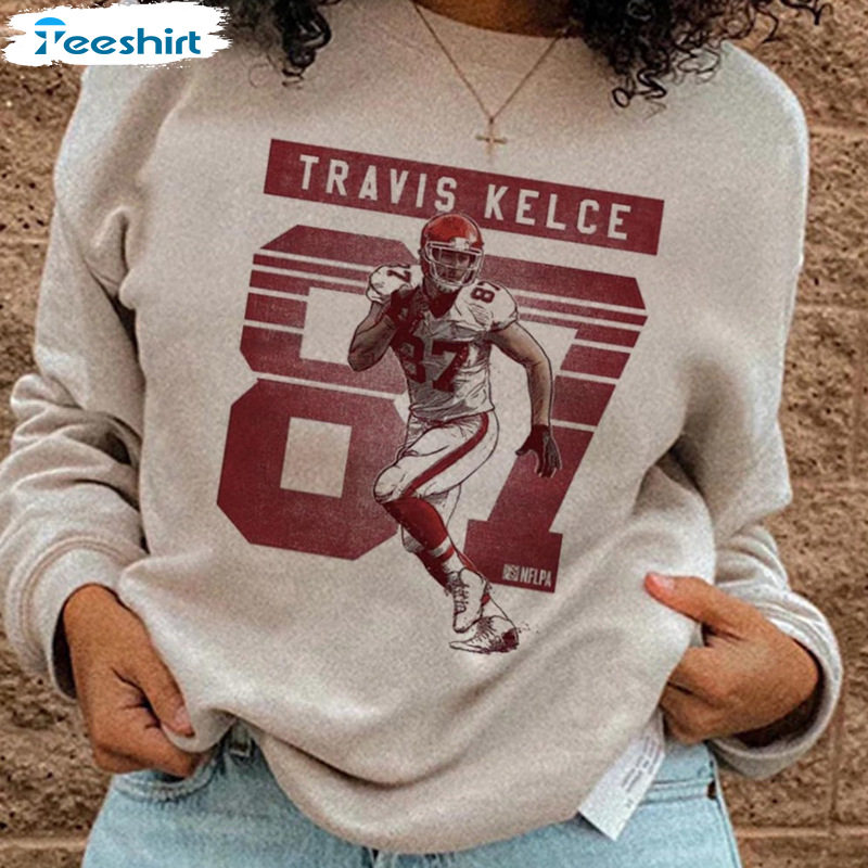 Travis Kelce Shirt - Mecole Hardman Vintage Short Sleeve Sweatshirt