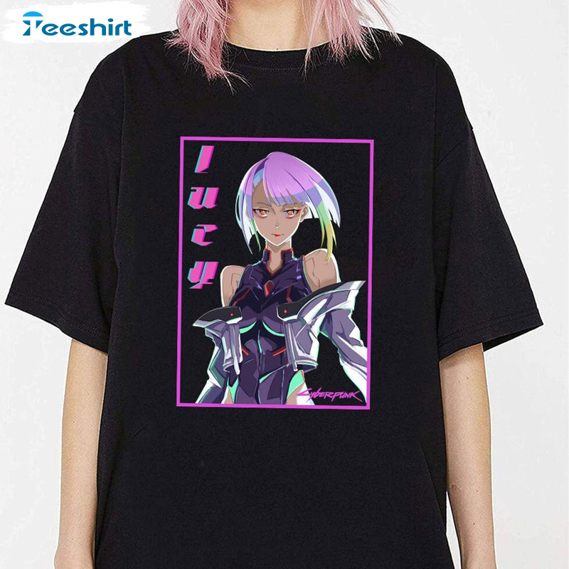 Cyberpunk Edgerunners - Lucy neon light | Kids T-Shirt