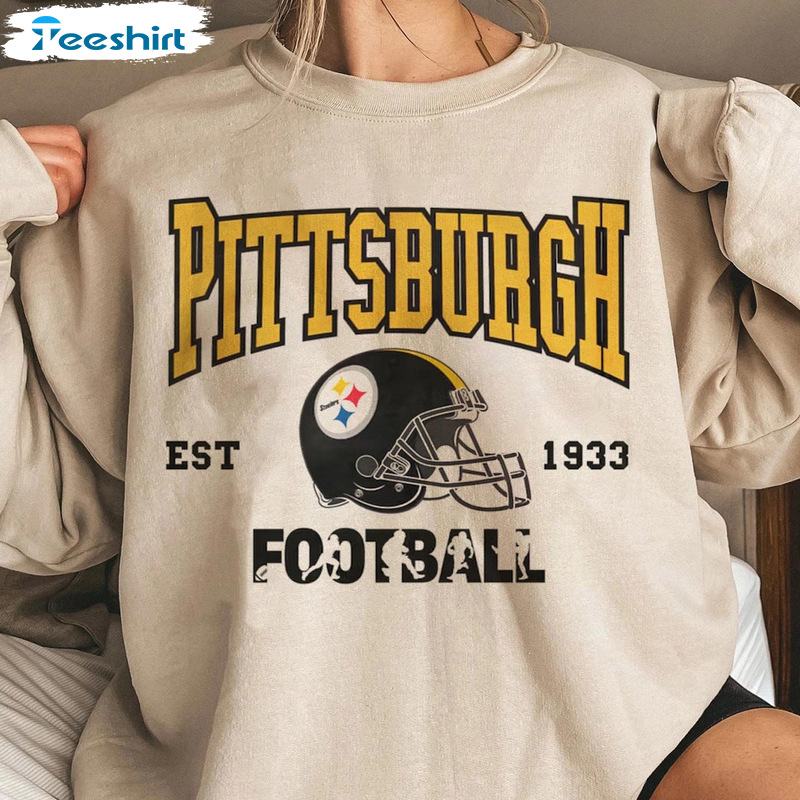 Pittsburgh Football Shirt - Vintage Pittsburgh Unisex T-shirt Long Sleeve
