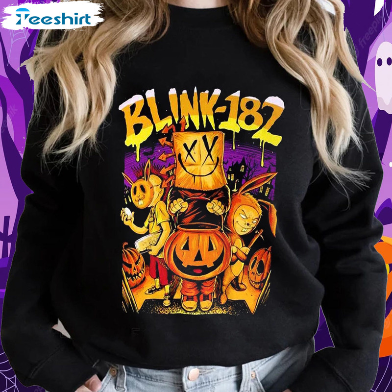 Blink 182 Music Band Shirt - 182 Halloween World Tour Unisex Hoodie Sweatshirt