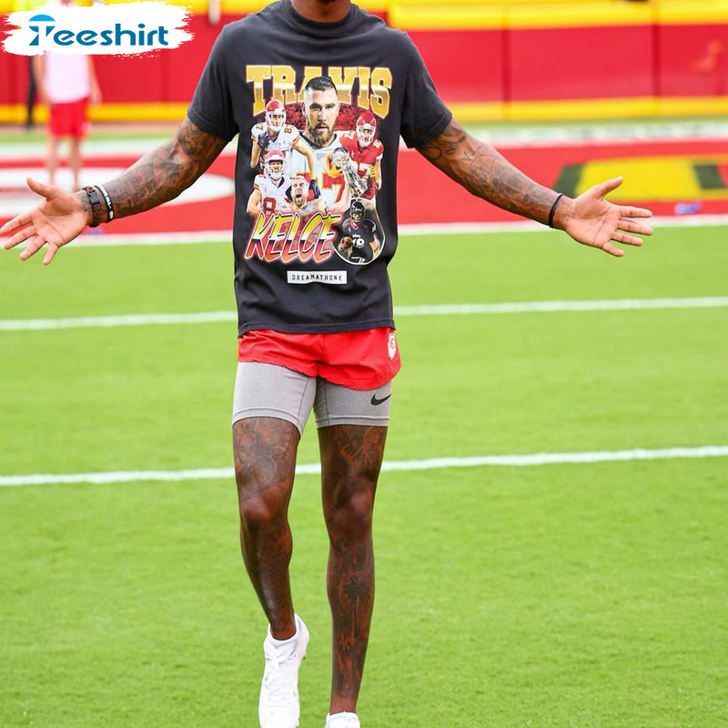 Travis Kelce Shirt Travis Kelce Vintage 90S Bootleg Style Rap Tee Tk 87  Dreams Tshirt Kansas Football Player Shirt Sweatshirt Travis Kelce Knee  Shirt Kansas City Chiefs Shirt Unique - Revetee