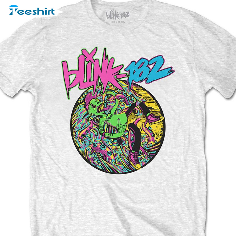 Blink 182 Licensed Design Shirt - Colorful Design Sweatshirt Unisex T-shirt