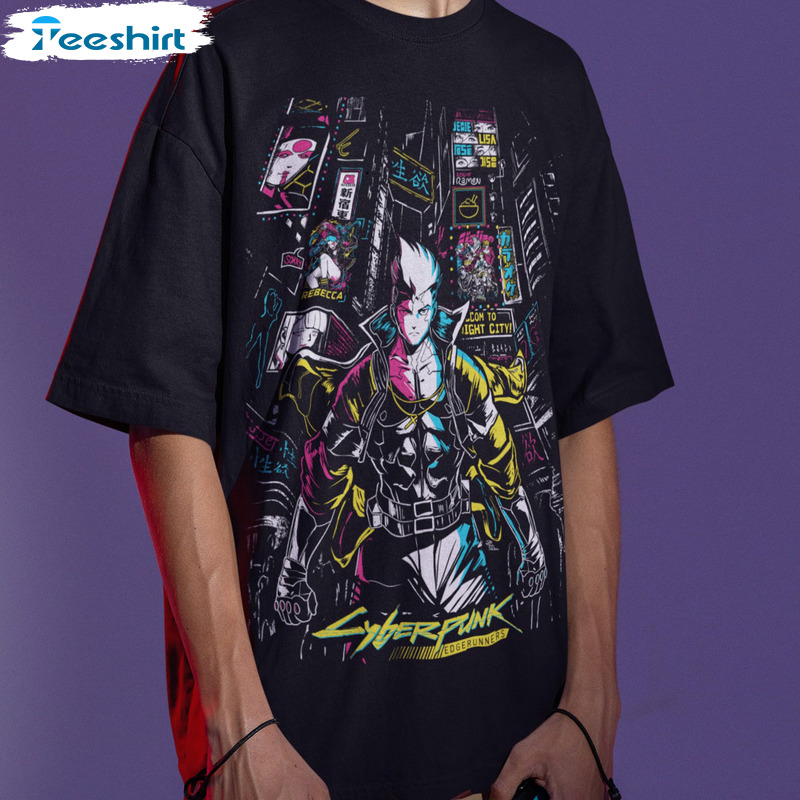 Cyberpunk Edgerunners - David neon light | Kids T-Shirt