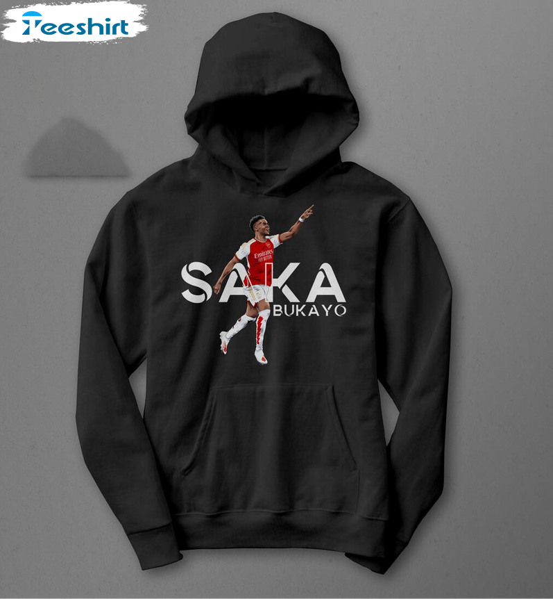 Bukayo Saka Sweatshirt, Arsenal Football Long Sleeve Short Sleeve