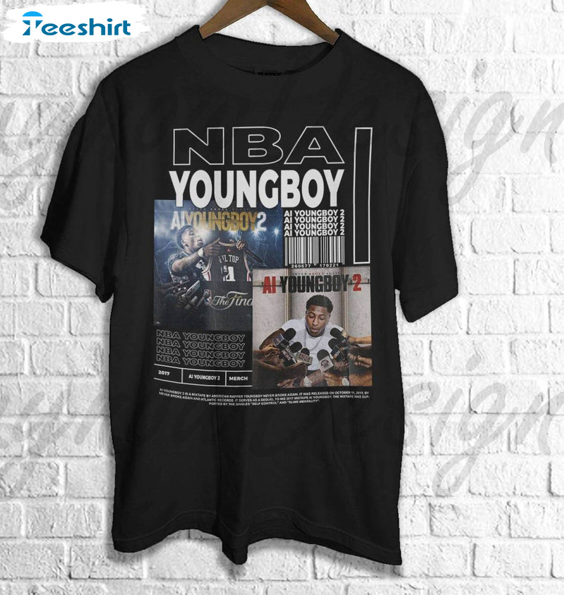 Nba Youngboy Shirt, Vintage Youngboy Unisex Hoodie Long Sleeve