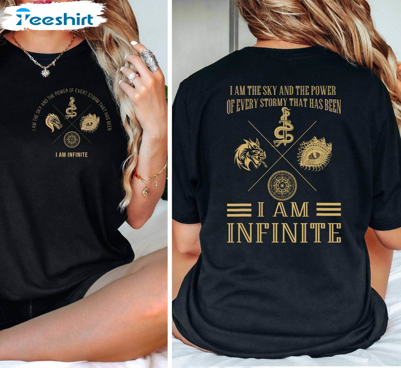 I Am Infinite Shirt, I Am The Sky And The Power Short Sleeve Long Sleeve