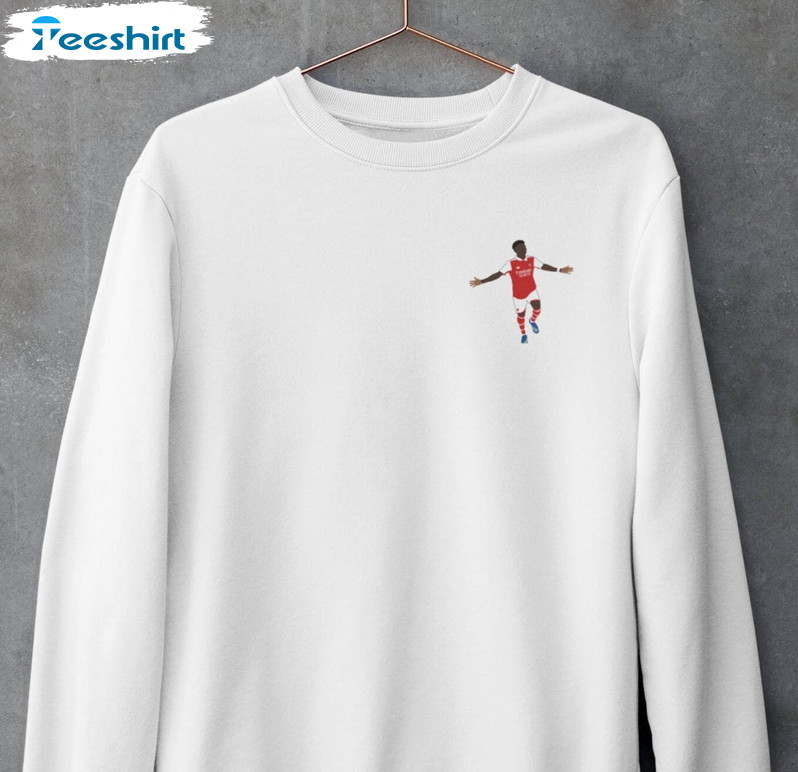 Bukayo Saka Sweatshirt, Arsenal Long Sleeve Tee Tops