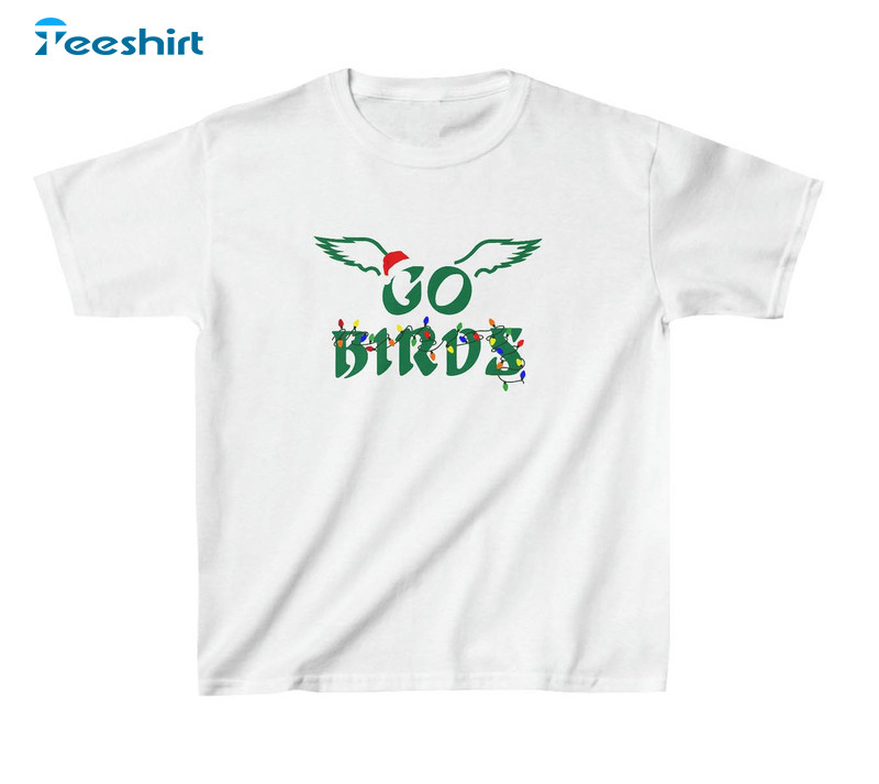 Go Birds Christmas Shirt, Festive Philly Football Long Sleeve Short Sleeve