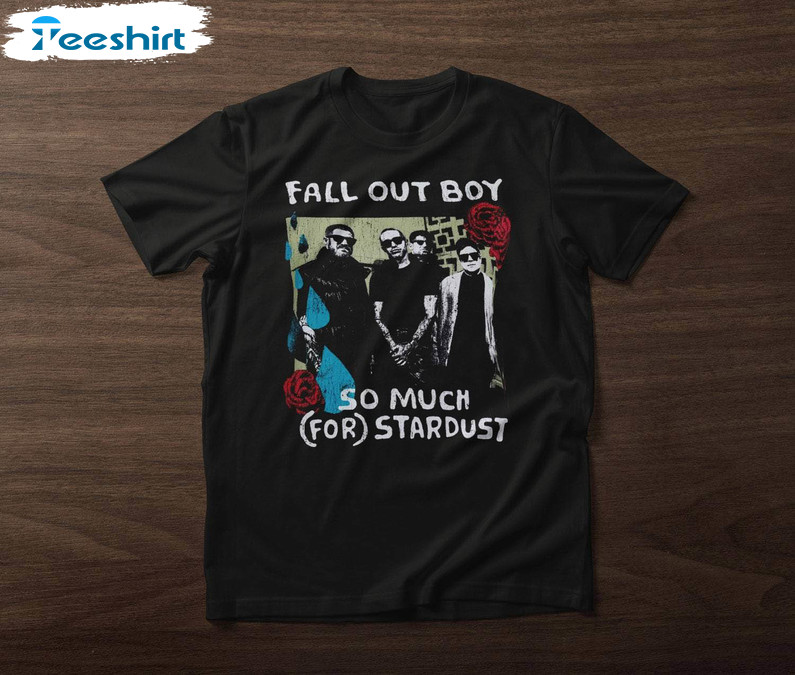 Fall Out Boy Shirt, Vintage Fall Out Boy Band Sweater Short Sleeve