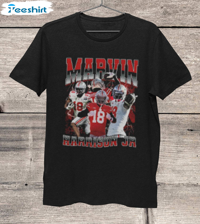 Marvin Harrison Jr Shirt, Ohio State Buckeyes Unisex T Shirt Tee Tops