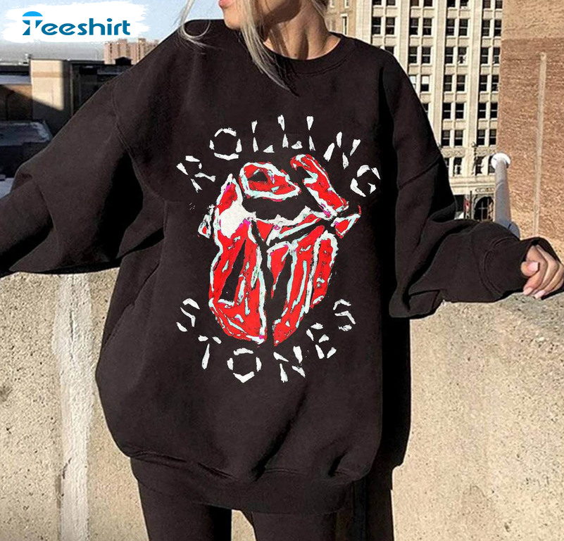 Rolling stones hot sale crewneck sweatshirt