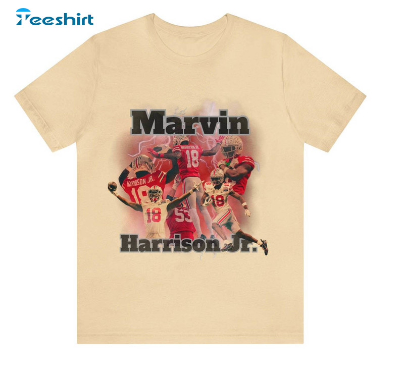 Marvin Harrison Jr Ohio State Shirt, Football Unisex T Shirt Crewneck Sweatshirt